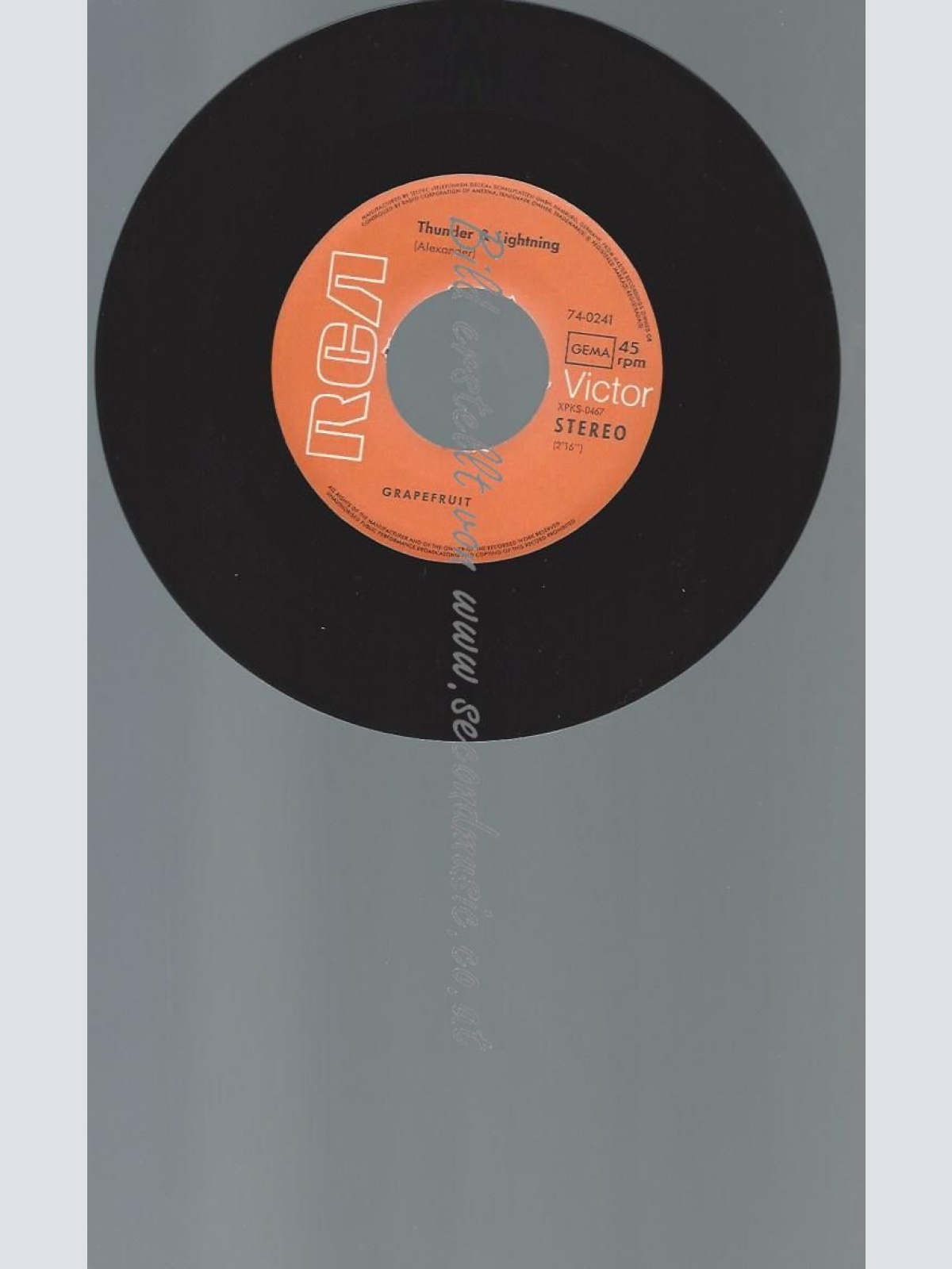 7"    Grapefruit – Thunder & Lightning