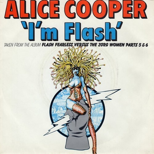 7", Single, Promo Alice Cooper (2) / Elkie Brooks - I'm Flash / Trapped
