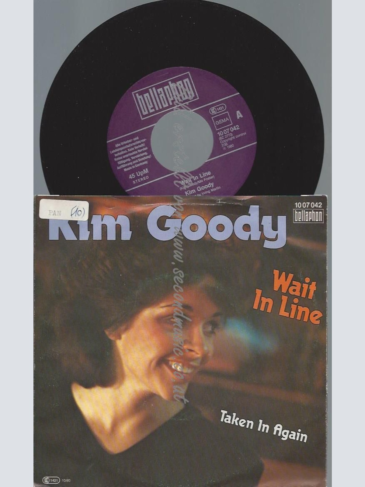 7"  Kim Goody  Wait In Line
