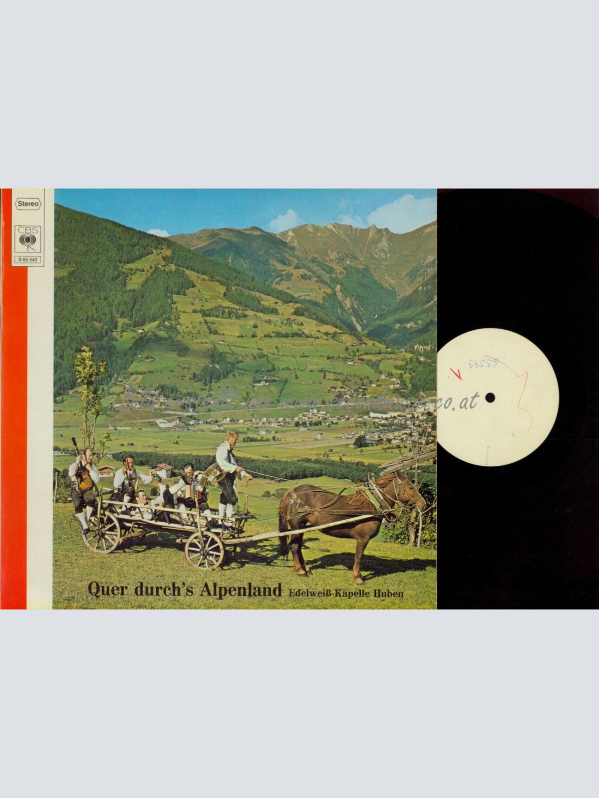 LP-EDELWEISS KAPELLE HUBEN //  QUER DURCHS ALPENLAND // MUSTERPLATTE