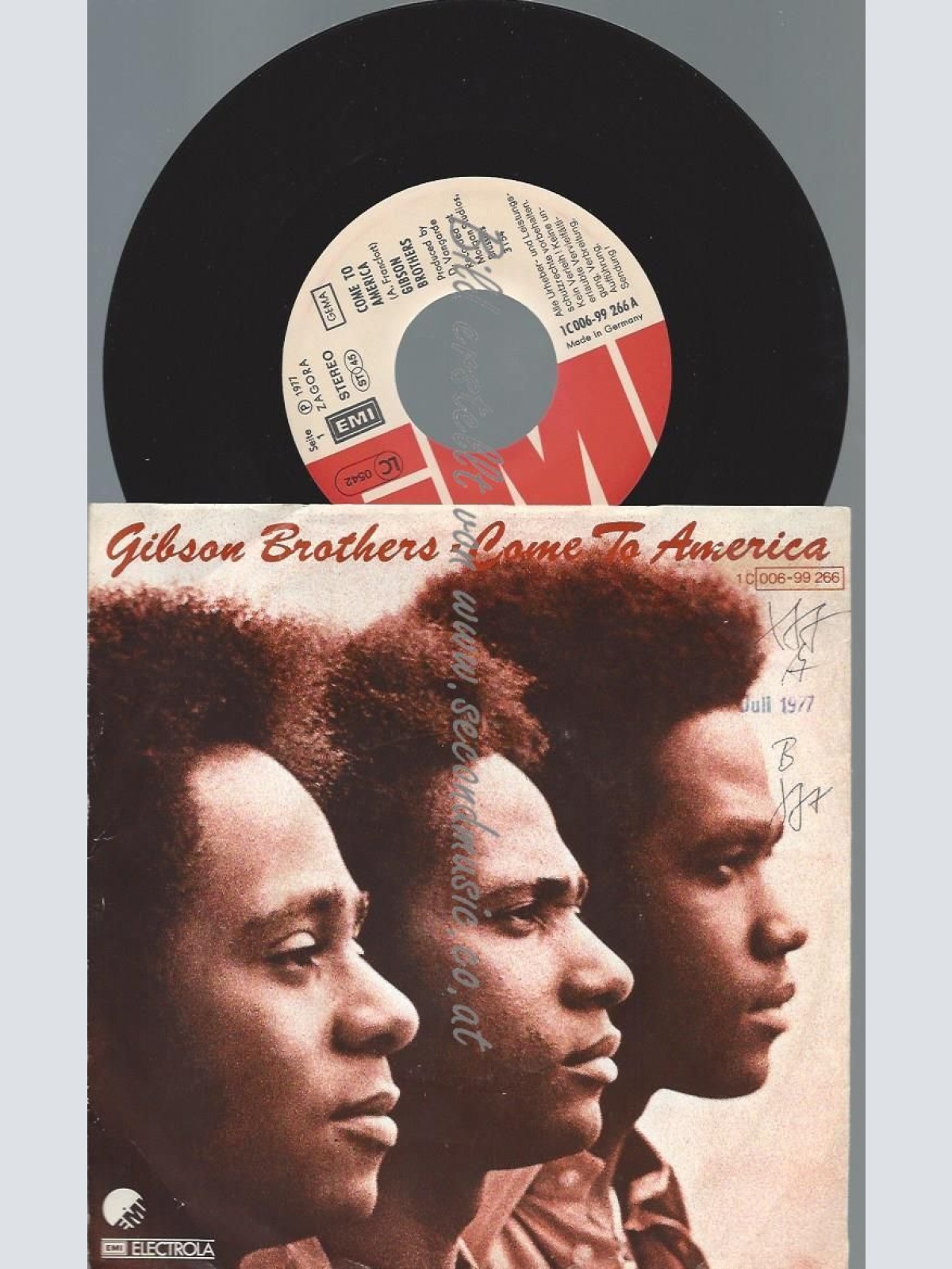 7"    Gibson Brothers – Come To America