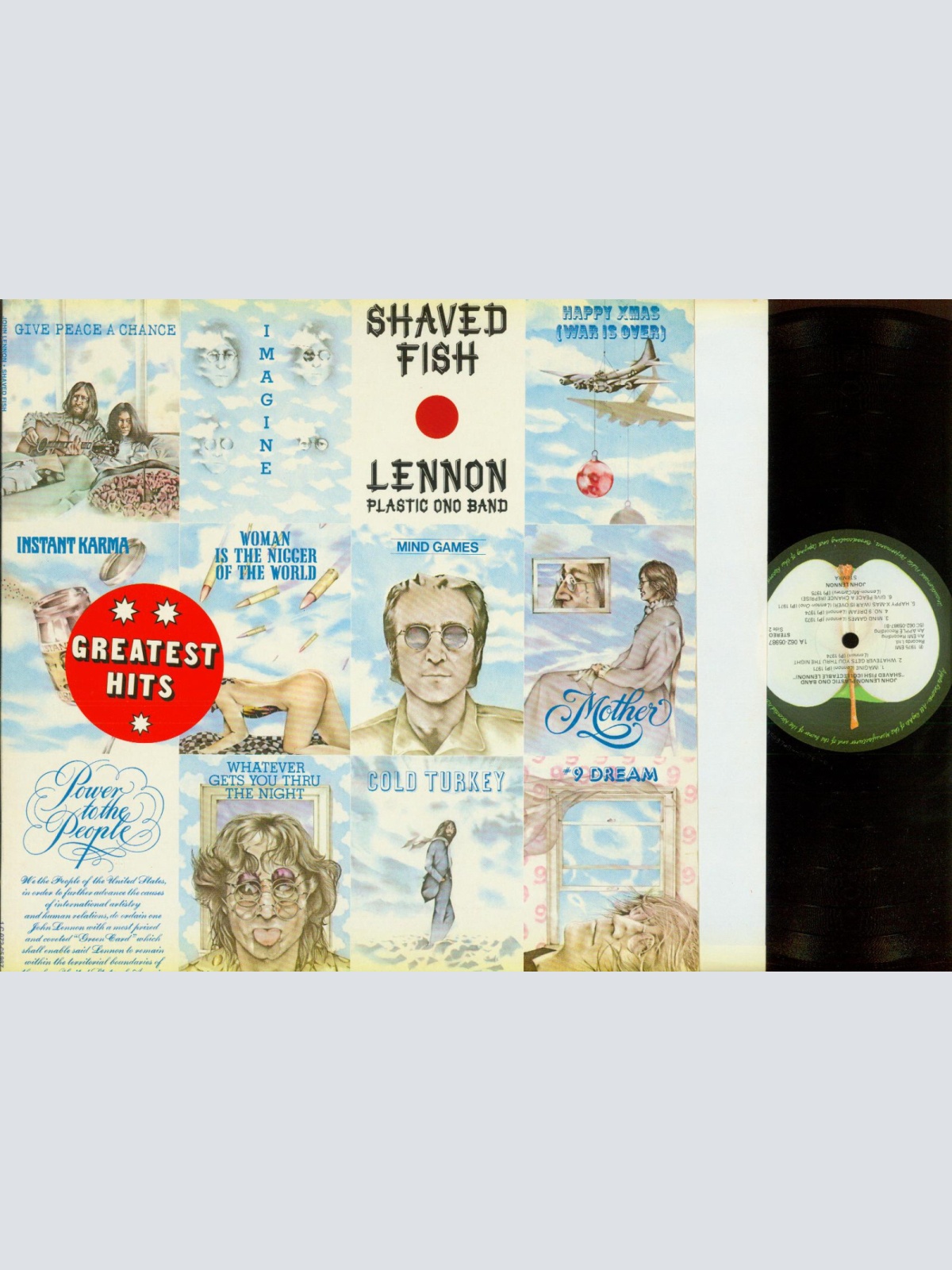 LP--Lennon & The Plastic Ono Band – Shaved Fish // OIS
