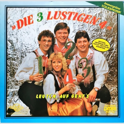 LP, Album Die 3 Lustigen 4 - Leutl'n, Auf Geht's