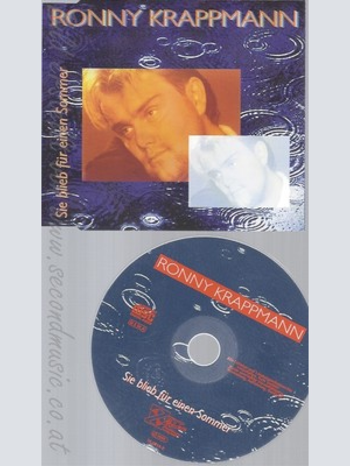 MAXI CD--RONNY KRAPPMANN -- - SINGLE -- SIE BLIEB FUER EINEN SOMMER
