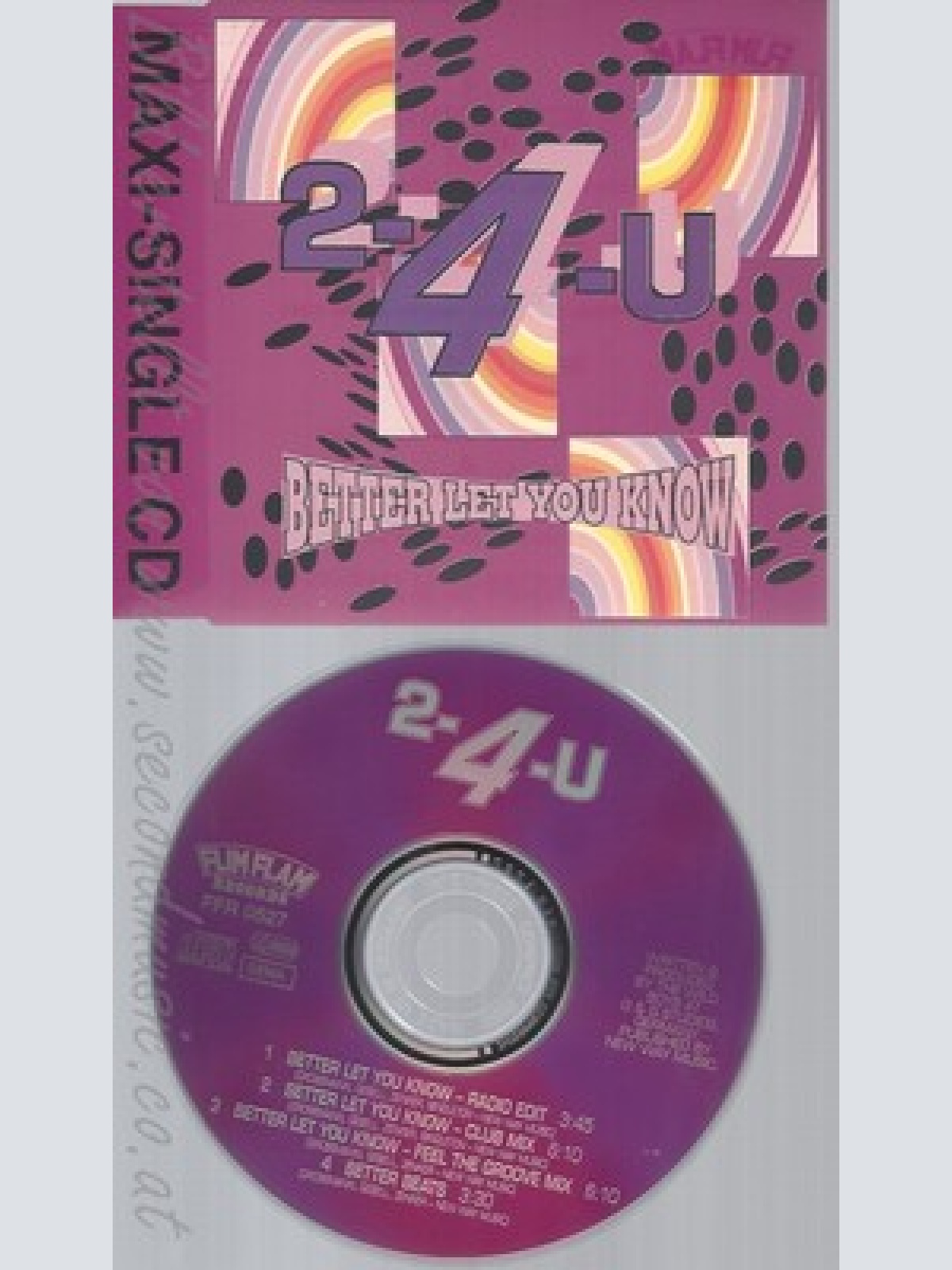 MAXI MAXI CD--2-4-U - SINGLE -- BETTER LET YOU KNOW
