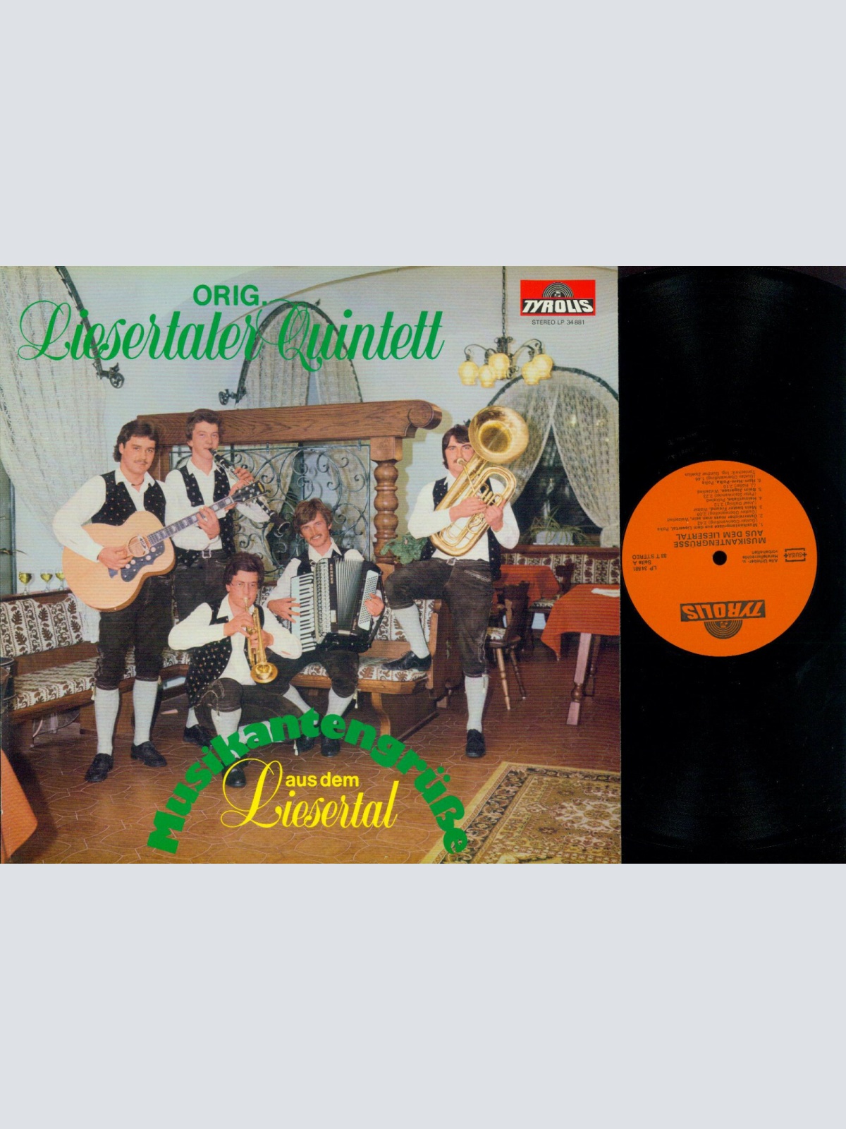 LP--Original Liesertaler Quintett – Musikantengrüße Aus Dem Liesertal  /NM
