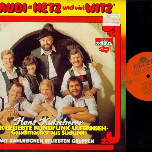 LP-- Hans Kutscherer-- A Gaudi a Hetz und viel Witz--- NM