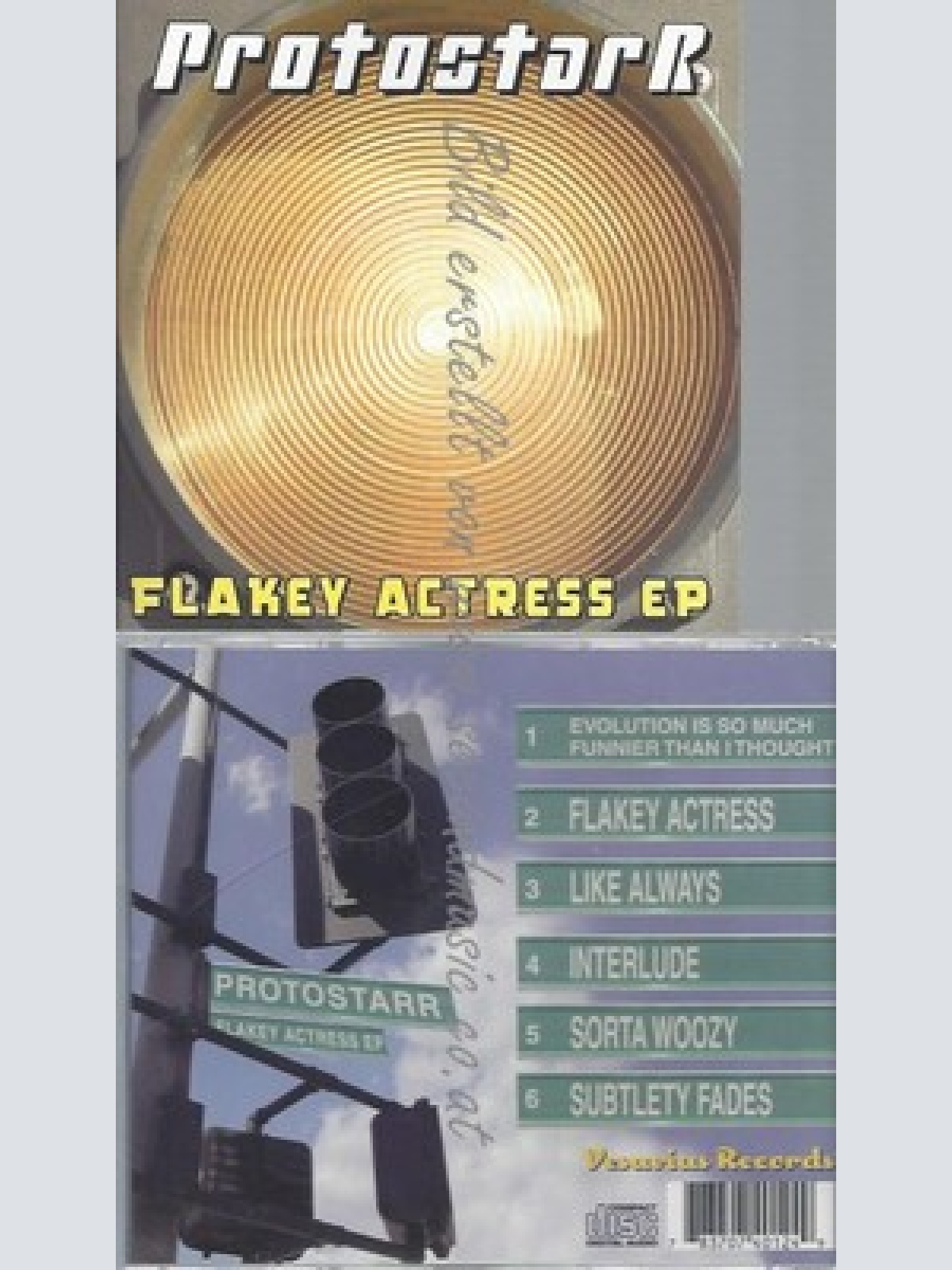 CD--PROTOSTARR -- --- FLAKEY ACTRESS EP