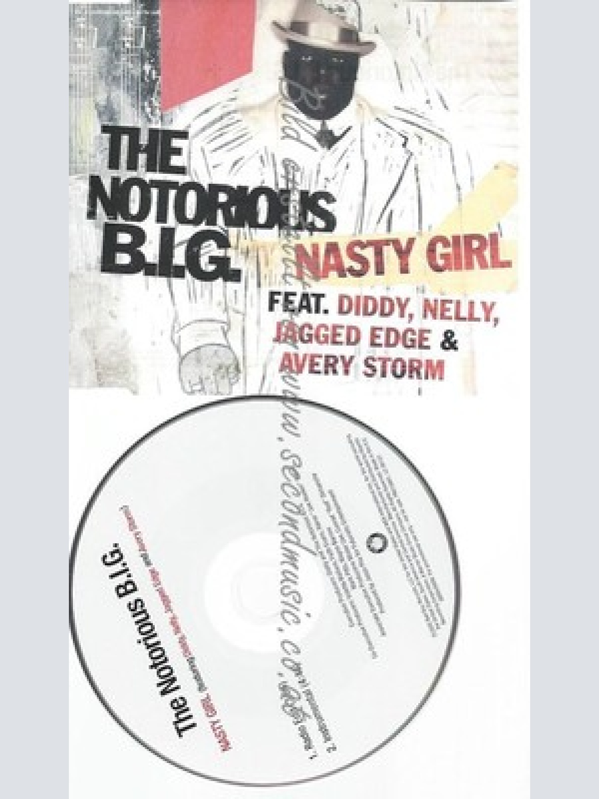 PROMO CD--THE NOTORIOUS B I G --NASTY GIRL --2TR