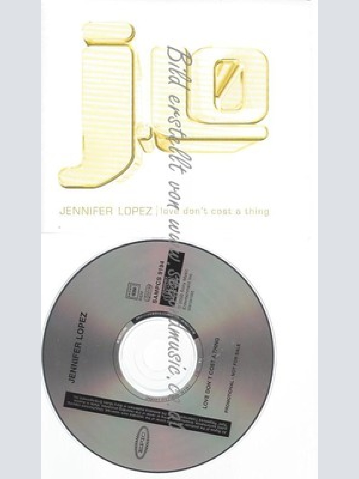 PROMO CD--JENNIFER LOPEZ --LOVE DONT COAT A THING --1TR