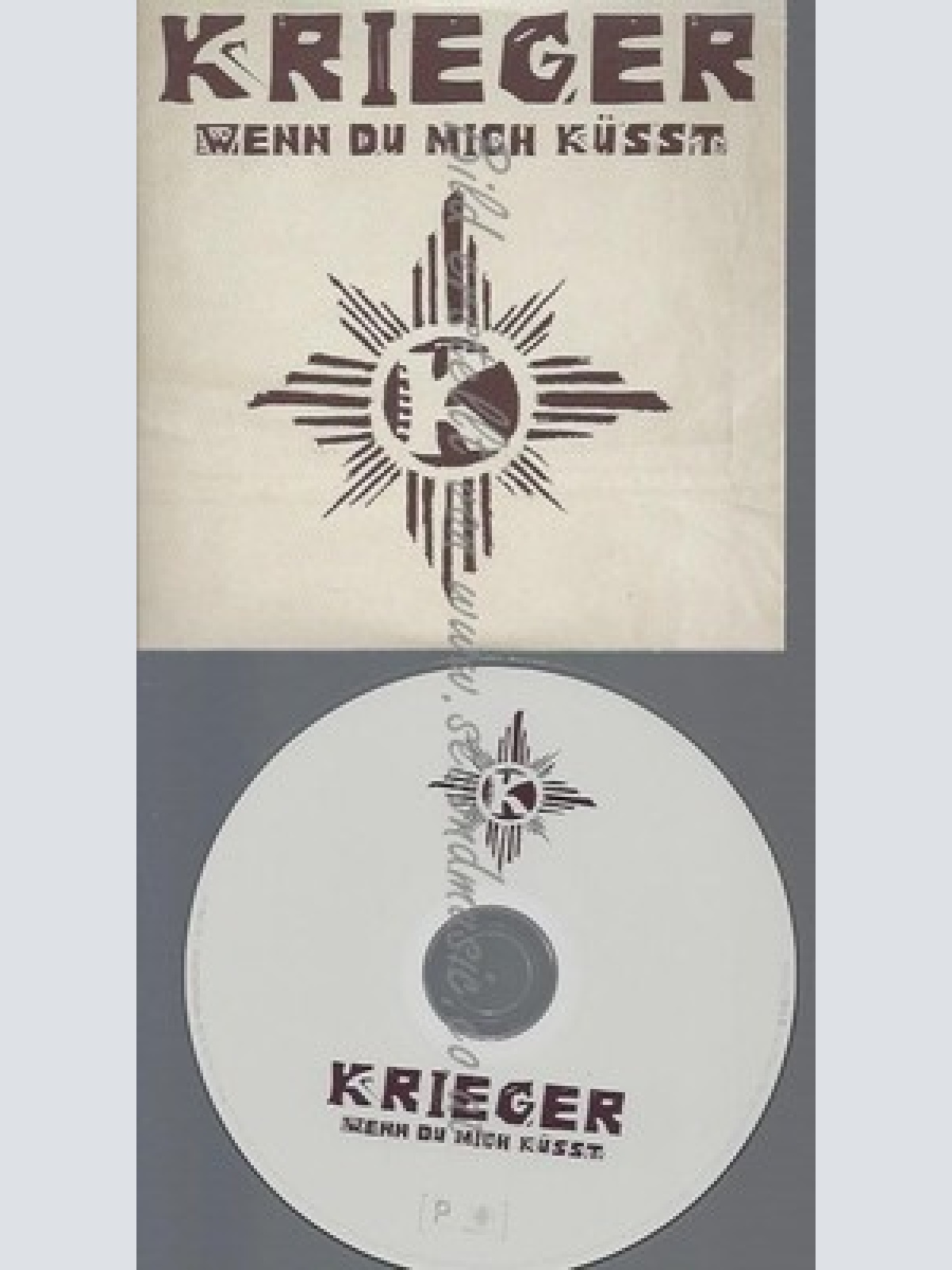 PROMO CD--KRIEGER--WENN DU MICH KÜSST--1TR