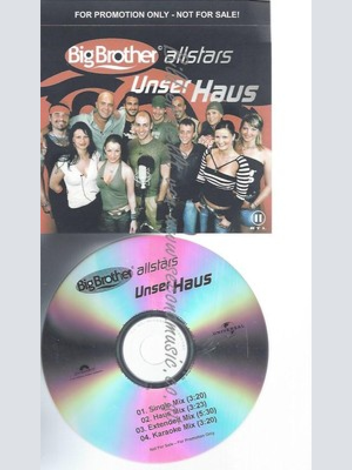 PROMO CD--BIG BROTHER ALLSTARS -UNSER HAUS--4TR
