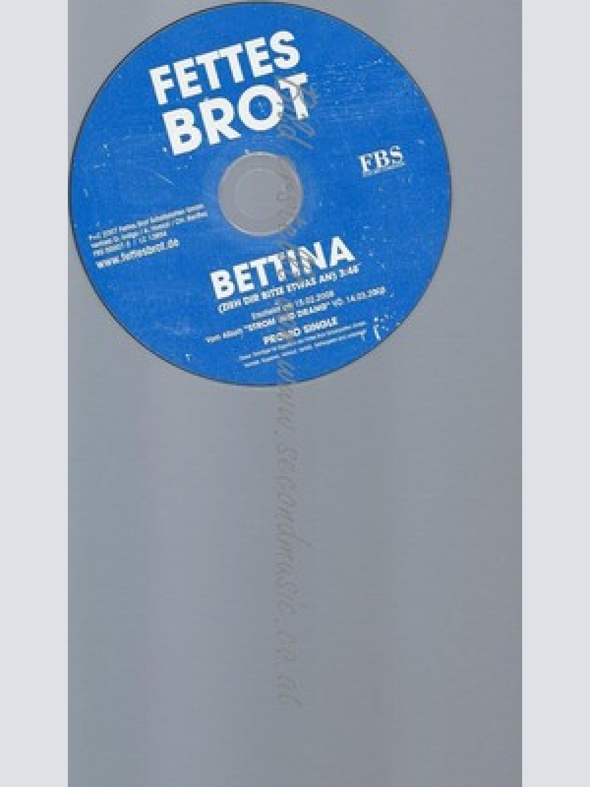 PROMO CD--FETTES BROT --BETTINA --