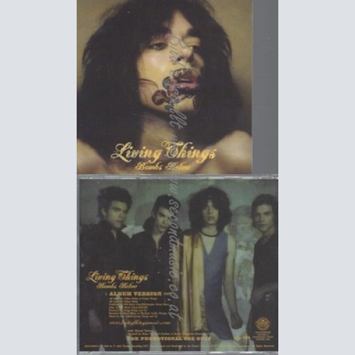 PROMO CD--LIVING THINGS --BOMBS BELOW --1 TR