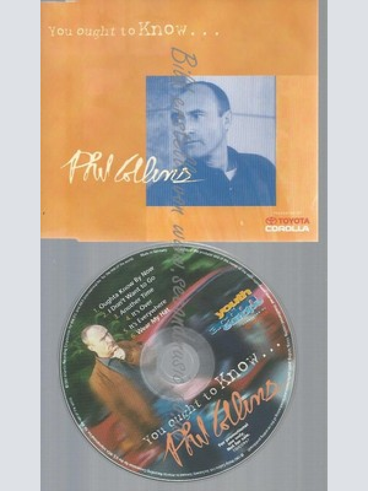 CD--PHIL COLLINS--YOU OUGHT TO KNOW--PROMO-TOYOTA --