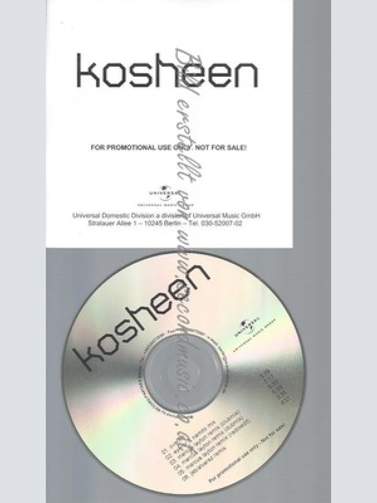 PROMO CD--KOSHEEN--OVERKILL--6 TR