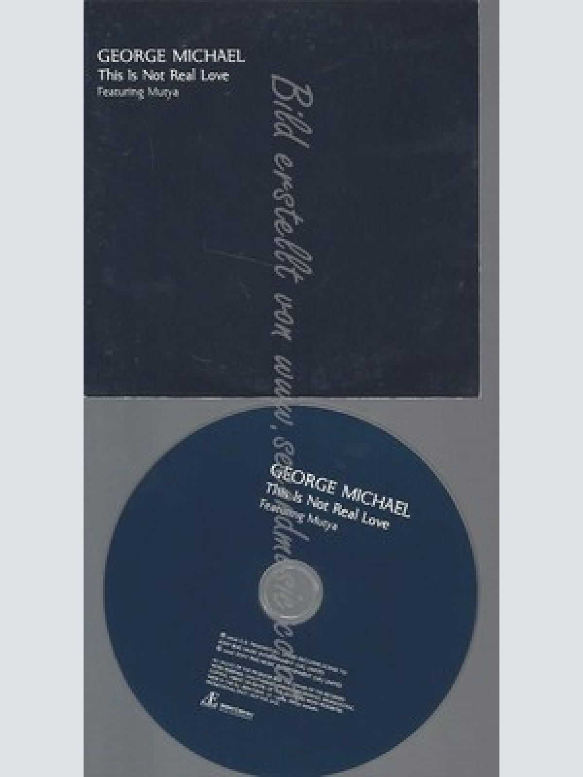 PROMO CD--GEORGE MICHAEL --THIS IS NOT REAL LOVE--2TR