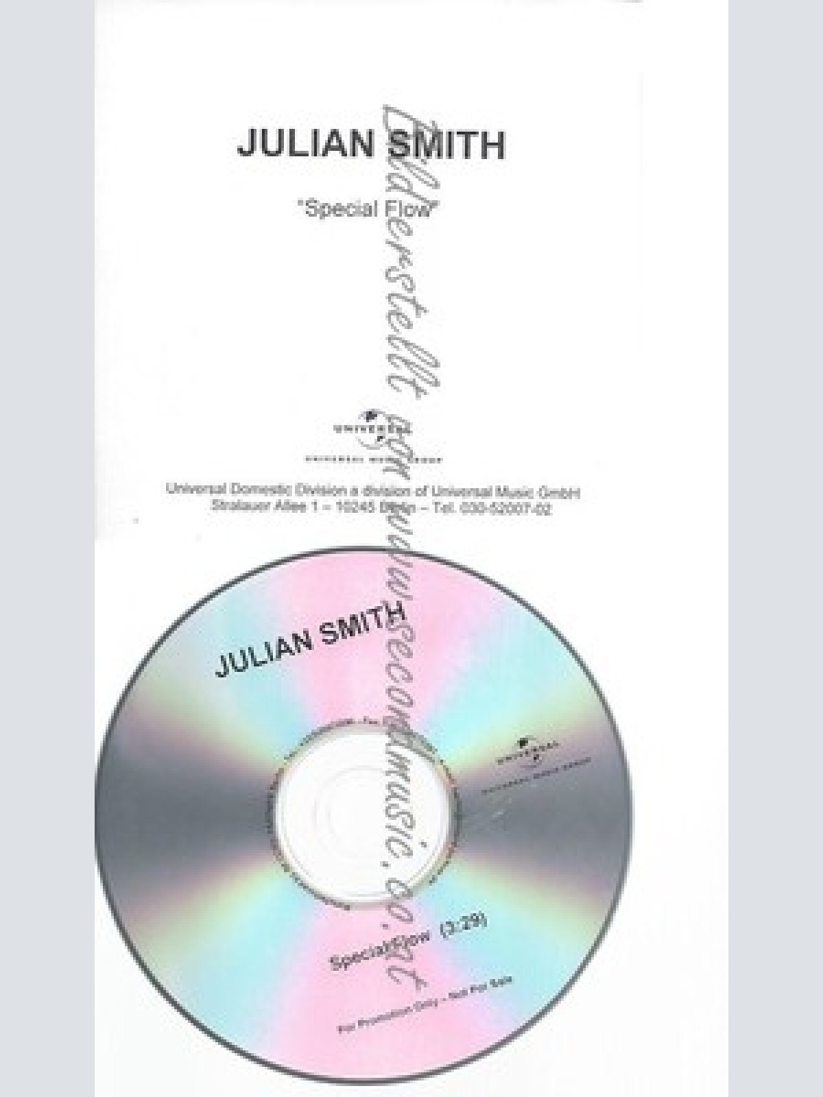 PROMO CD--JULIAN SMITH --SPECIAL FLOW --