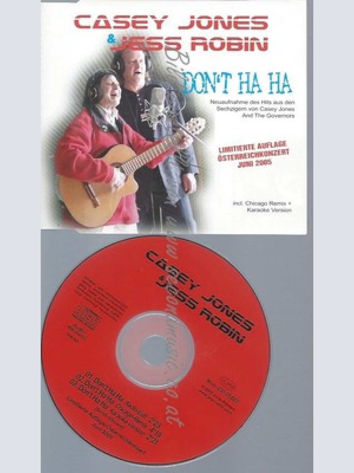 CD-- CASEY JONES & JESS ROBIN --DONT HA HA --3 TR LIMITED