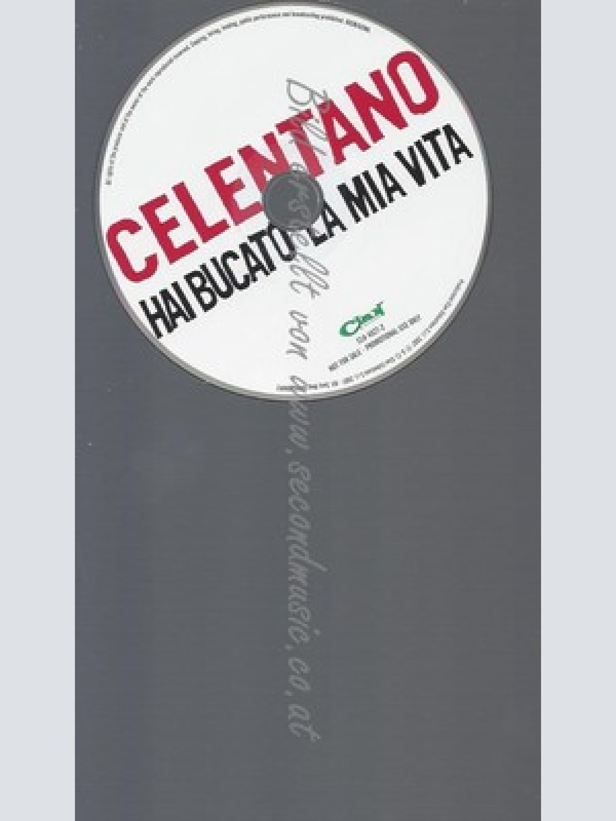 PROMO CD--ADRIANO CELENTANO --HAI BUCATO LA MIA VITA --