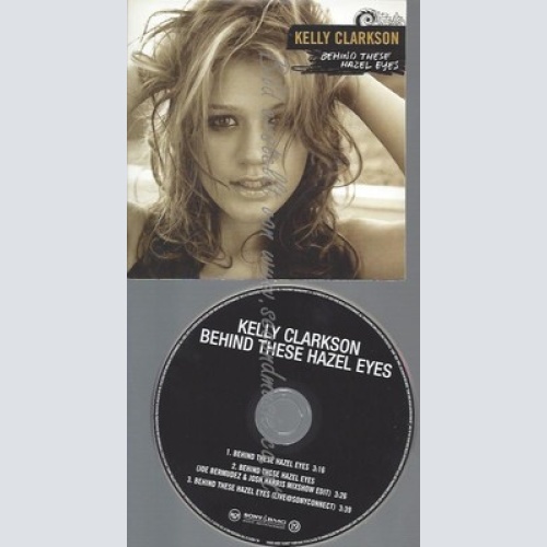 PROMO CD--KELLY CLARKSON--BEHIND THESE HAZEL EYES--3TR