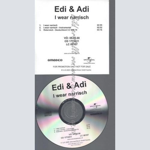 PROMO CD--EDI & ADI--I WEAR NARRISCH--3TR