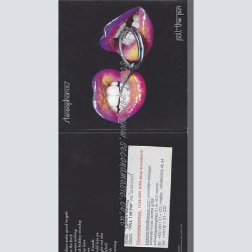 PROMO CD--STEREOPHONICS--PULL THE PIN--12TR