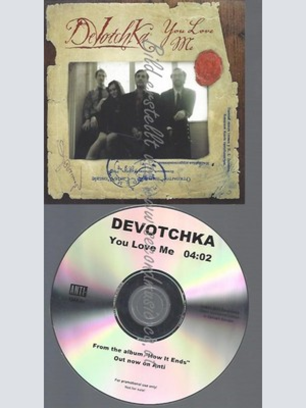 PROMO CD--DEVOTCHKA--YOU LOVE ME--1TR