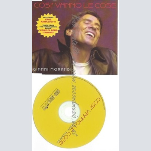 PROMO CD--GIANNI MORANDI --COSI VANNO LE COSE --1TR