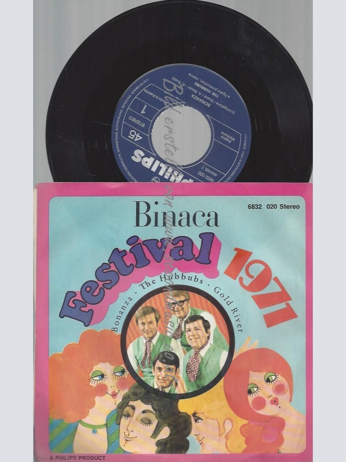 7" The Hubbubs – Bonanza / Gold River