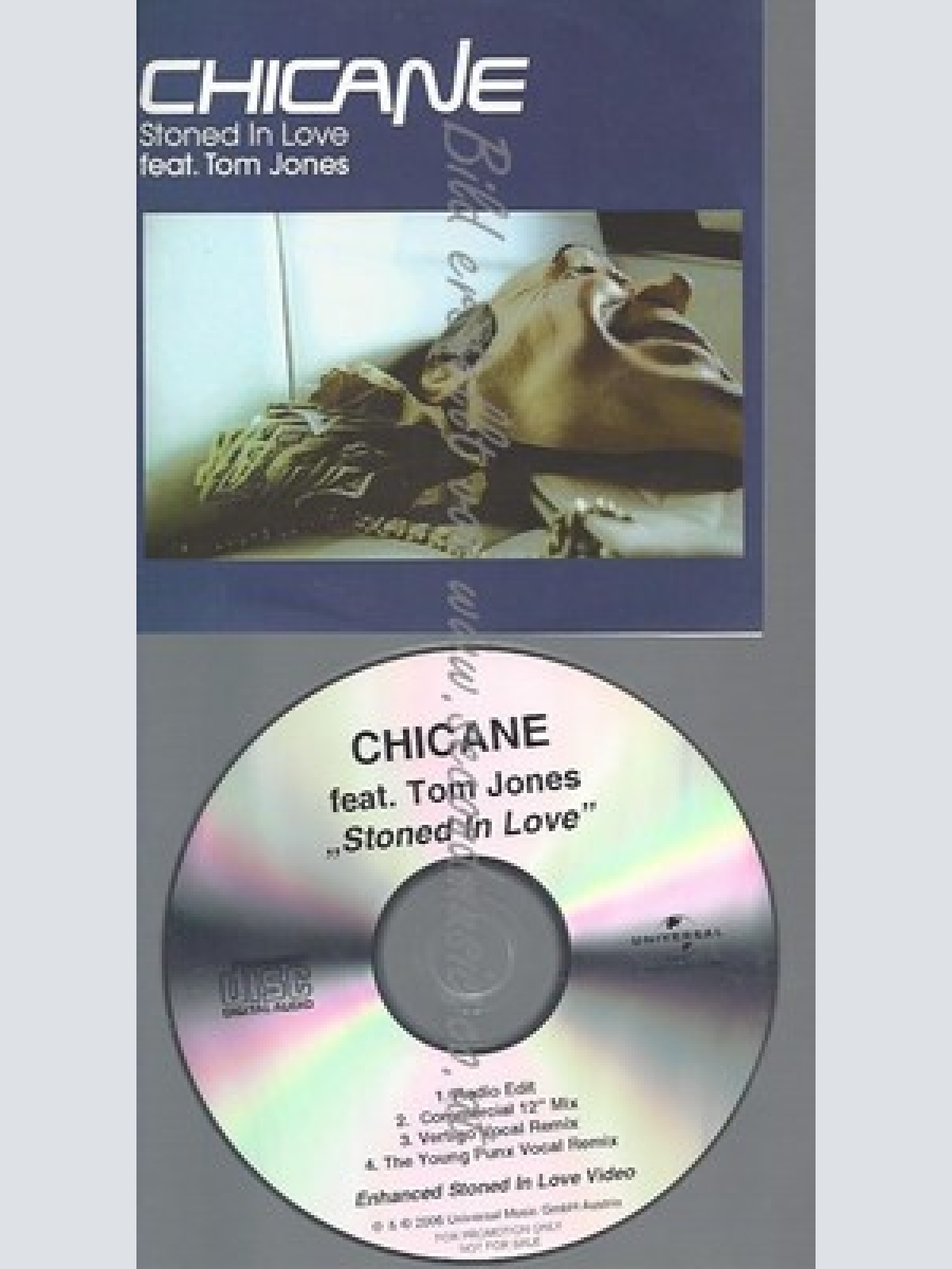 PROMO CD--CHICANE--STONED IN LOVE--FEAT TOM JONES--