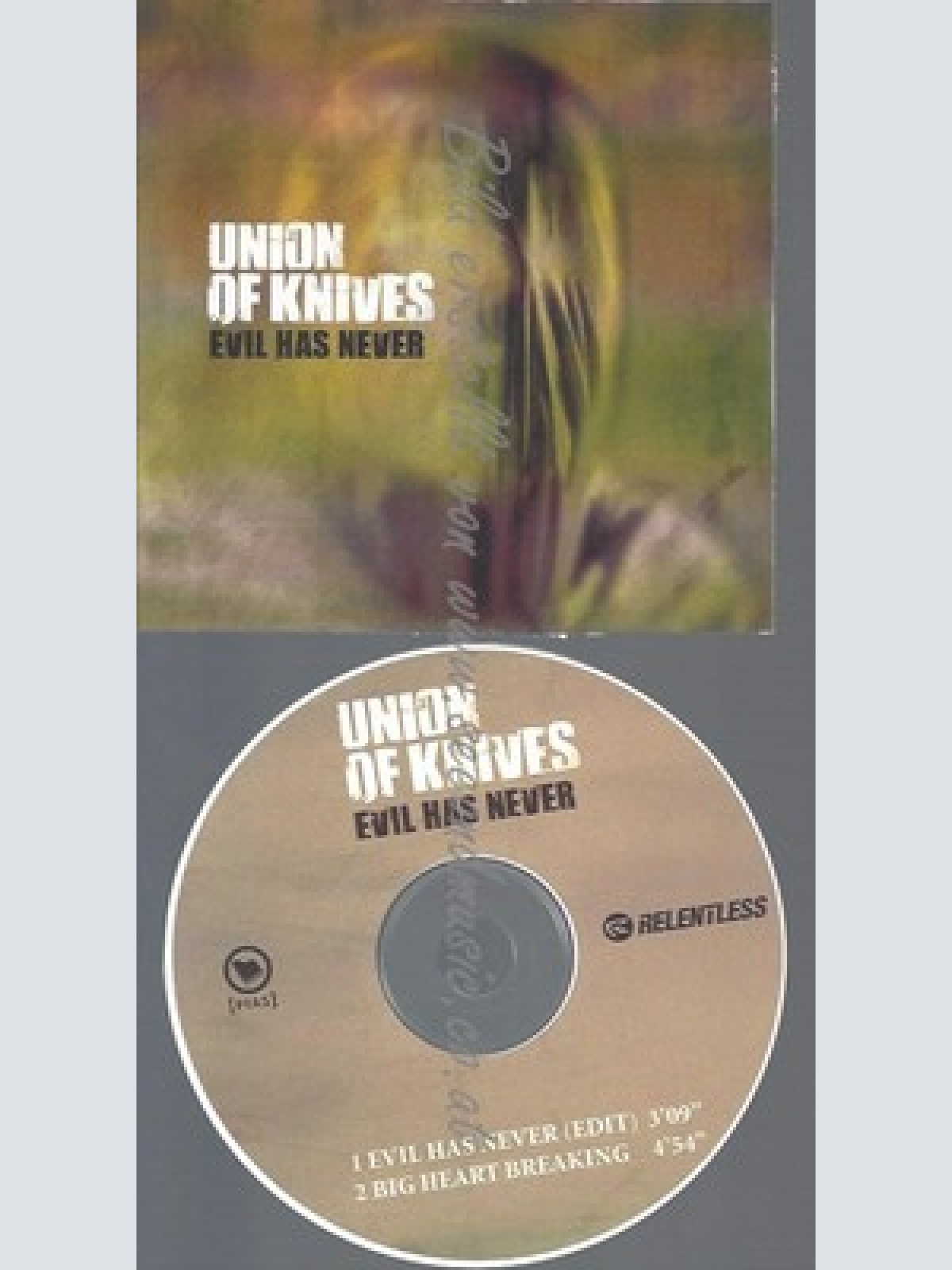 PROMO CD--UNION KNIVES--EVIL HAS NEVER--2TR