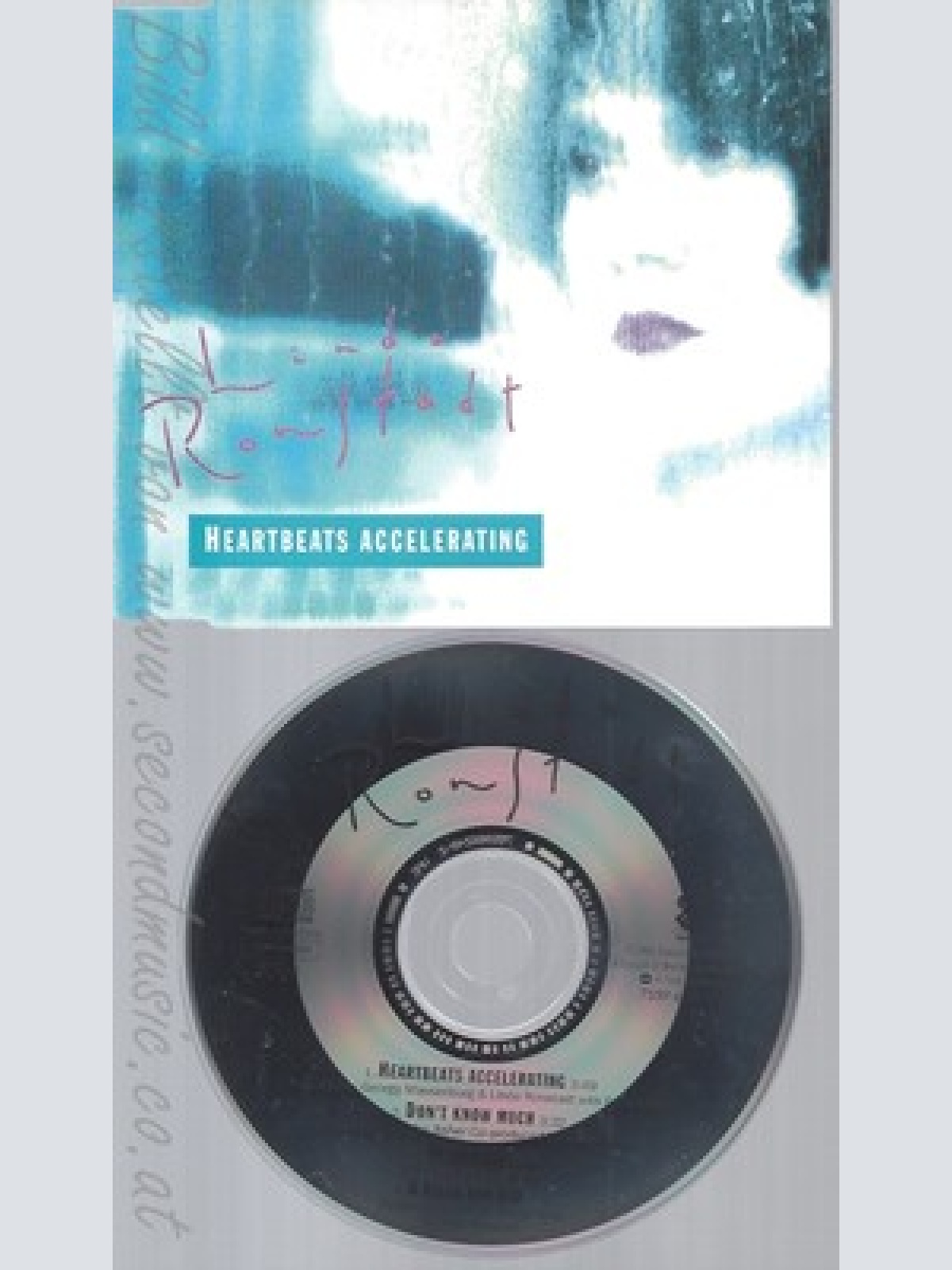 MAXI CD--LINDA RONSTADT -- - SINGLE -- HEARTBEATS ACCELERATING
