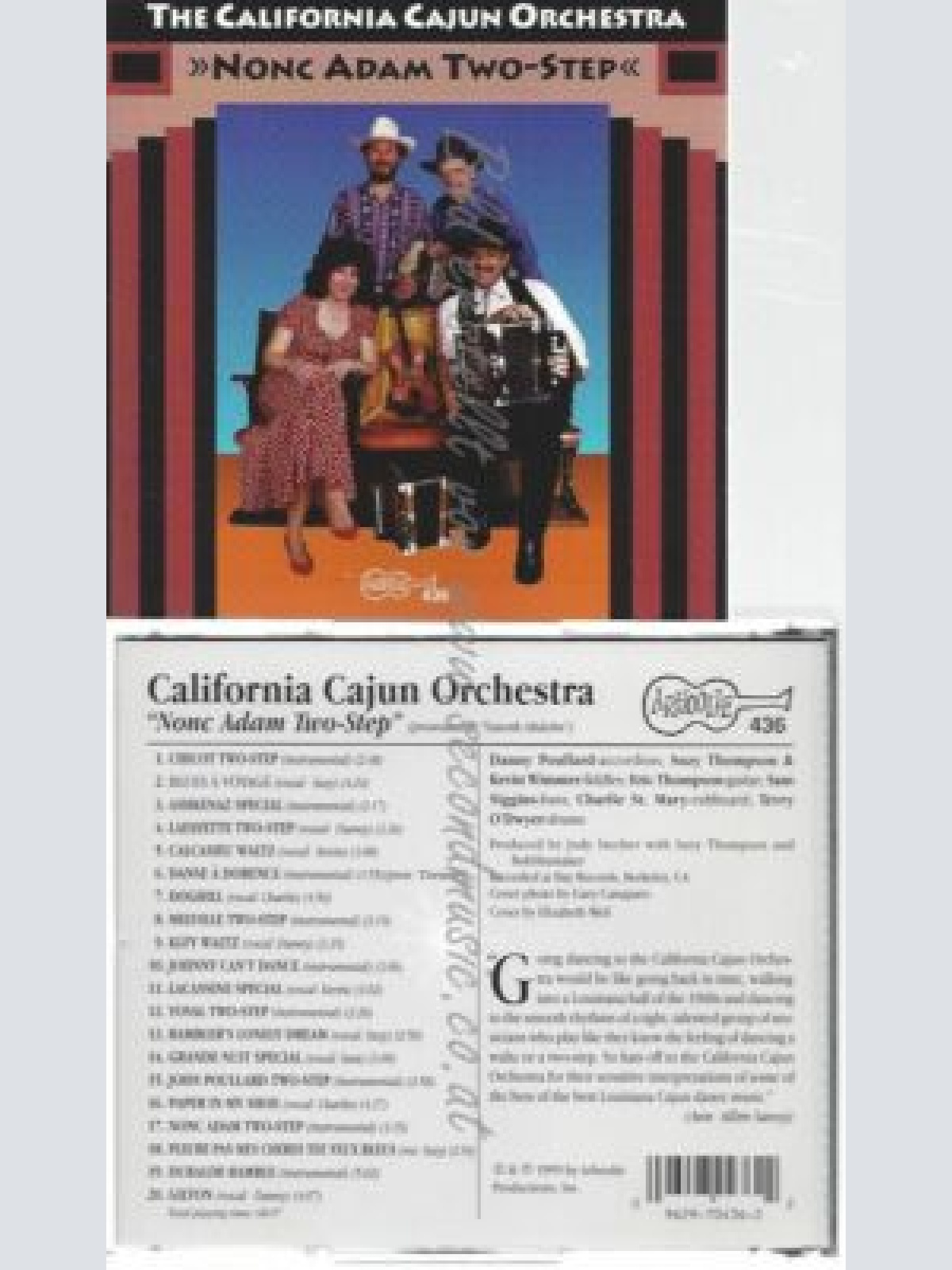 CD--CALIFORNIA CAJUN ORCHESTRA | --NONC ADAM  STEP