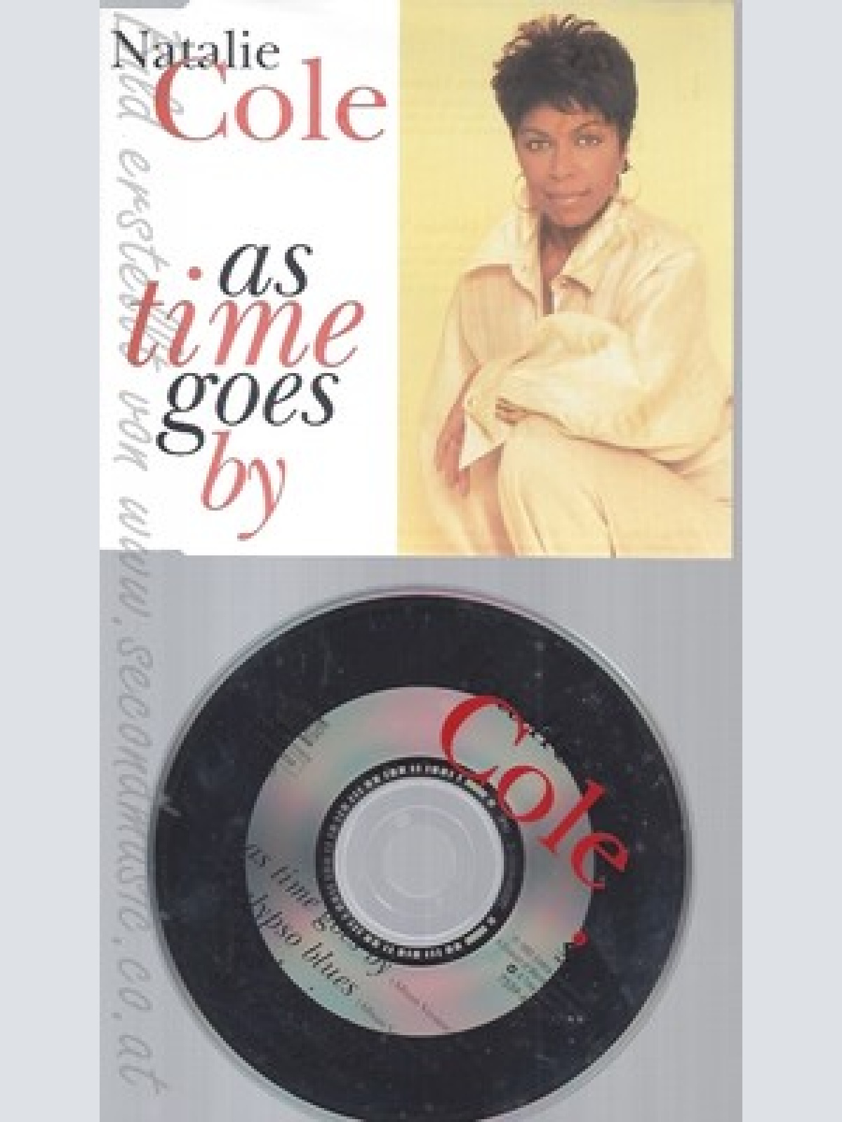 MAXI CD-- NATALIE COLE -- - SINGLE -- AS TIME GOES BY