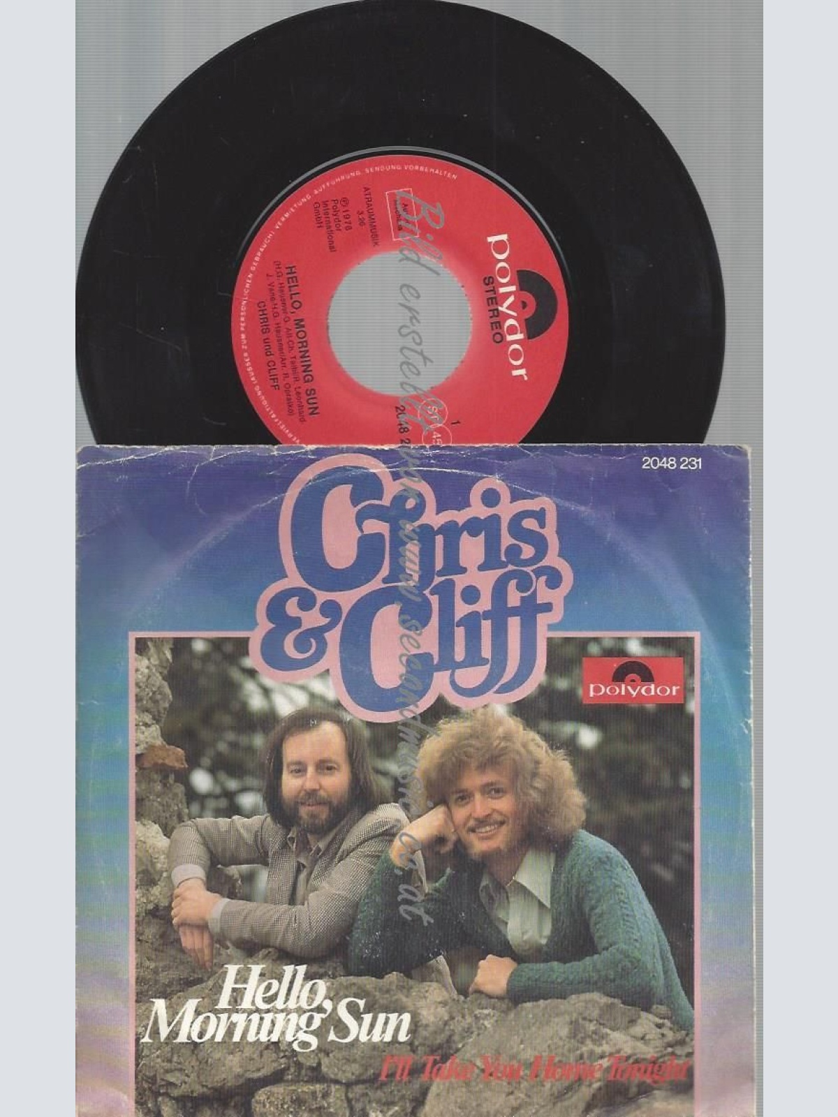 7" Chris & Cliff  Hello, Morning Sun