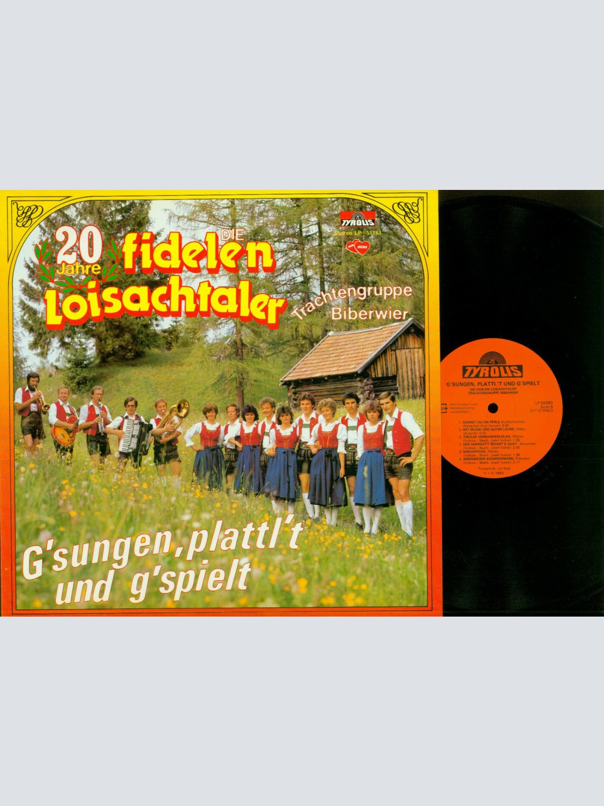 LP-- Die Fidelen Loisachtaler   G'sungen, Plattl't Und G'spielt  //NM
