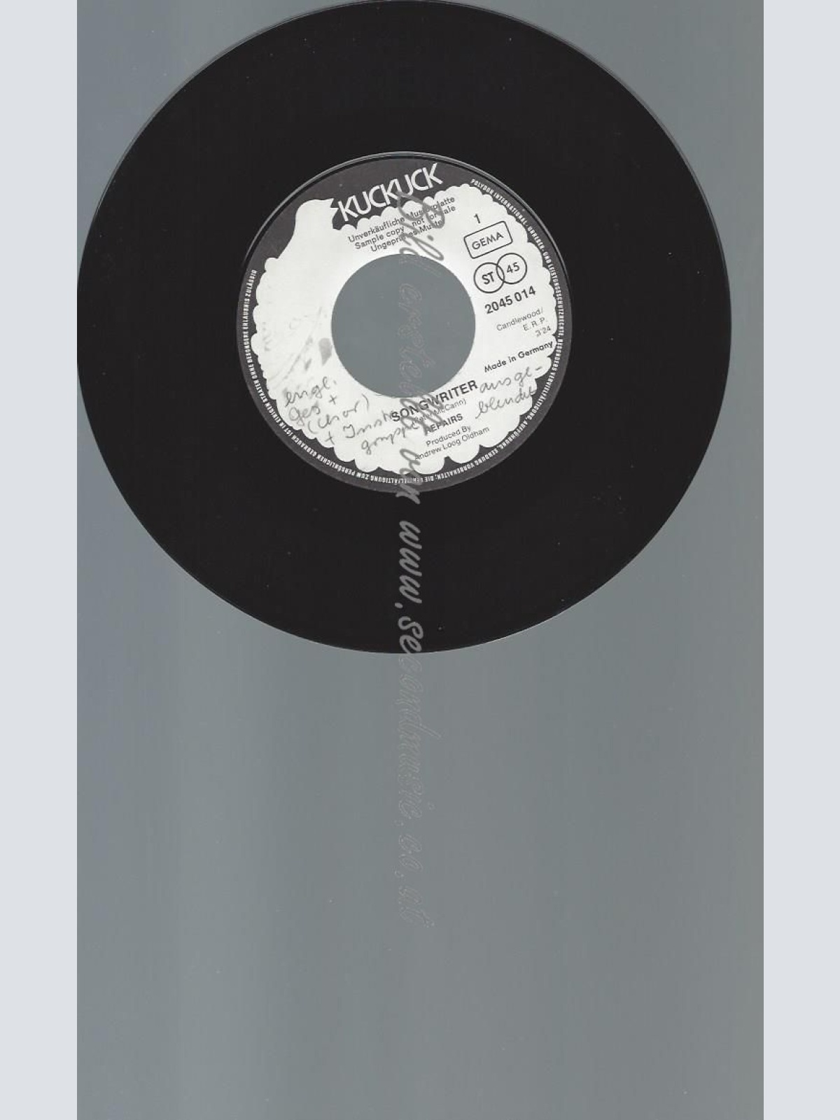 7"   Repairs  Songwriter / Nowhere  // PROMO