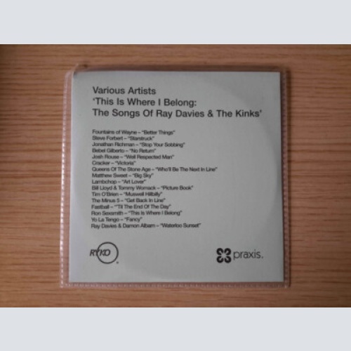 CD, Comp, Promo Various - This Is Where I Belong: The Songs Of Ray Davies & T...