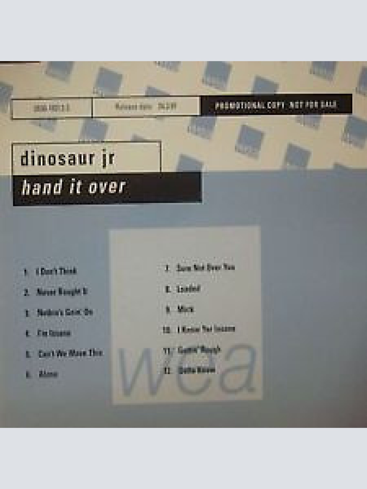 CD, Album, Promo Dinosaur Jr. - Hand It Over