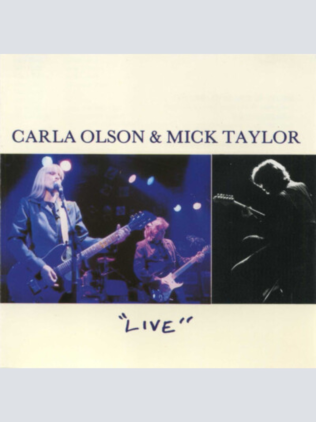 CD, Album Carla Olson & Mick Taylor - Live