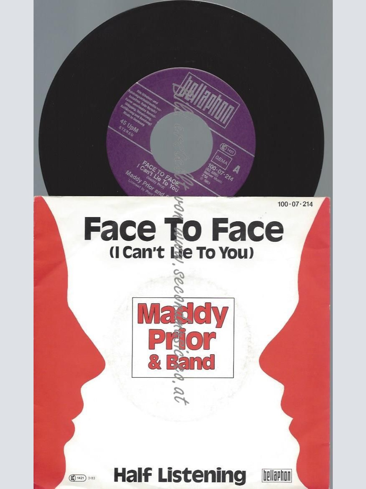 7"  Maddy Prior & Band– Face To Face
