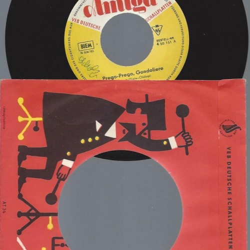 7"   Mieke Telkamp / Christel Schulze – Prego-Prego, Gondoliere / Wer Weiß, Wer