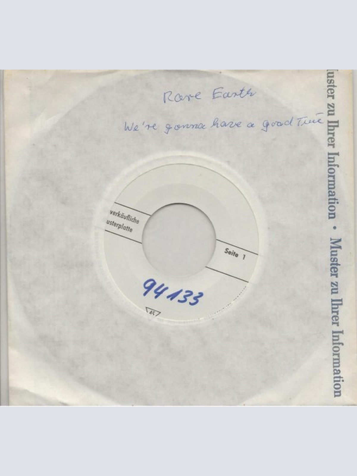 7", TP Rare Earth - We're Gonna Have A Good Time