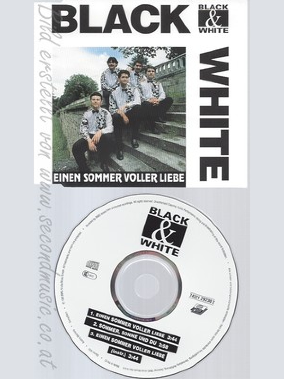 Maxi CD--BLACK UND WHITE -- - SINGLE -- EINEN SOMMER VOLLER LIEBE