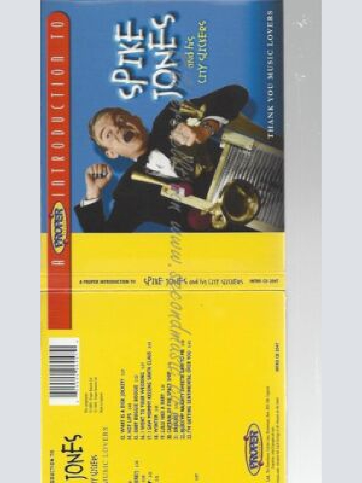 CD--SPIKE JONES | --THANK YOU MUSIC LOVERS