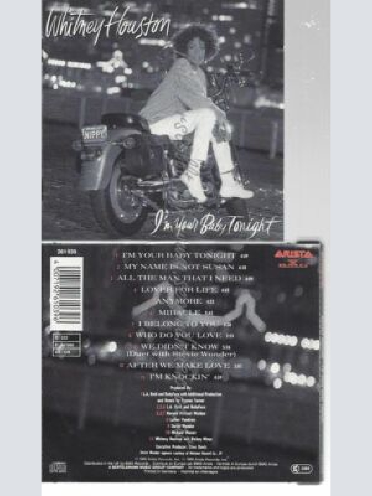 CD--WHITNEY HOUSTON | --I'M YOUR BABY TONIGHT