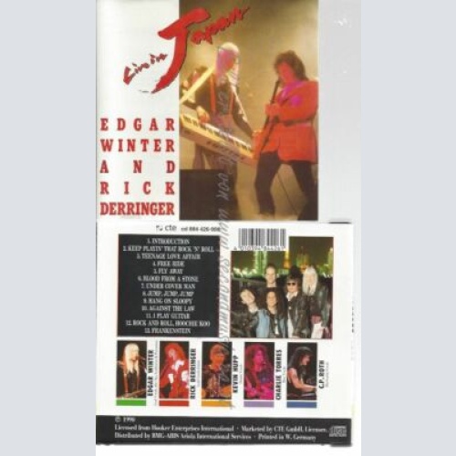 CD--EDGAR WINTER UND RICK DERRINGER--LIVE IN JAPAN (& RICK DERRINGER)
