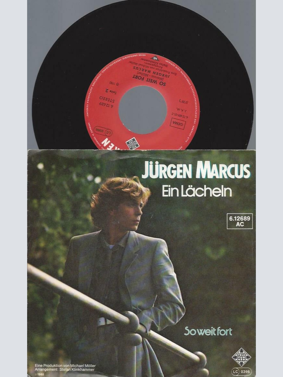 7"   Jürgen Marcus  Ein Lächeln