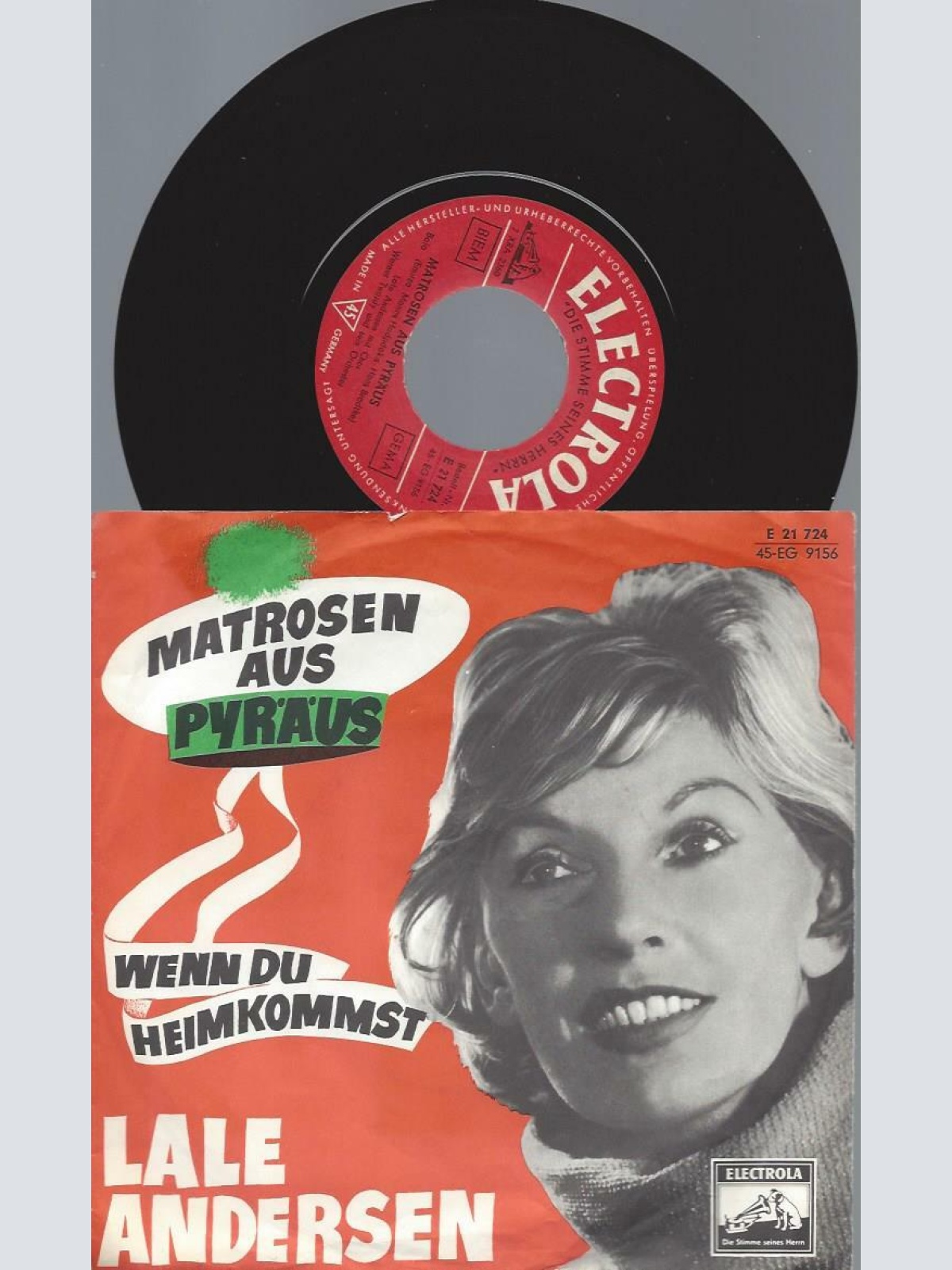7"    Lale Andersen  Matrosen Aus Pyräus